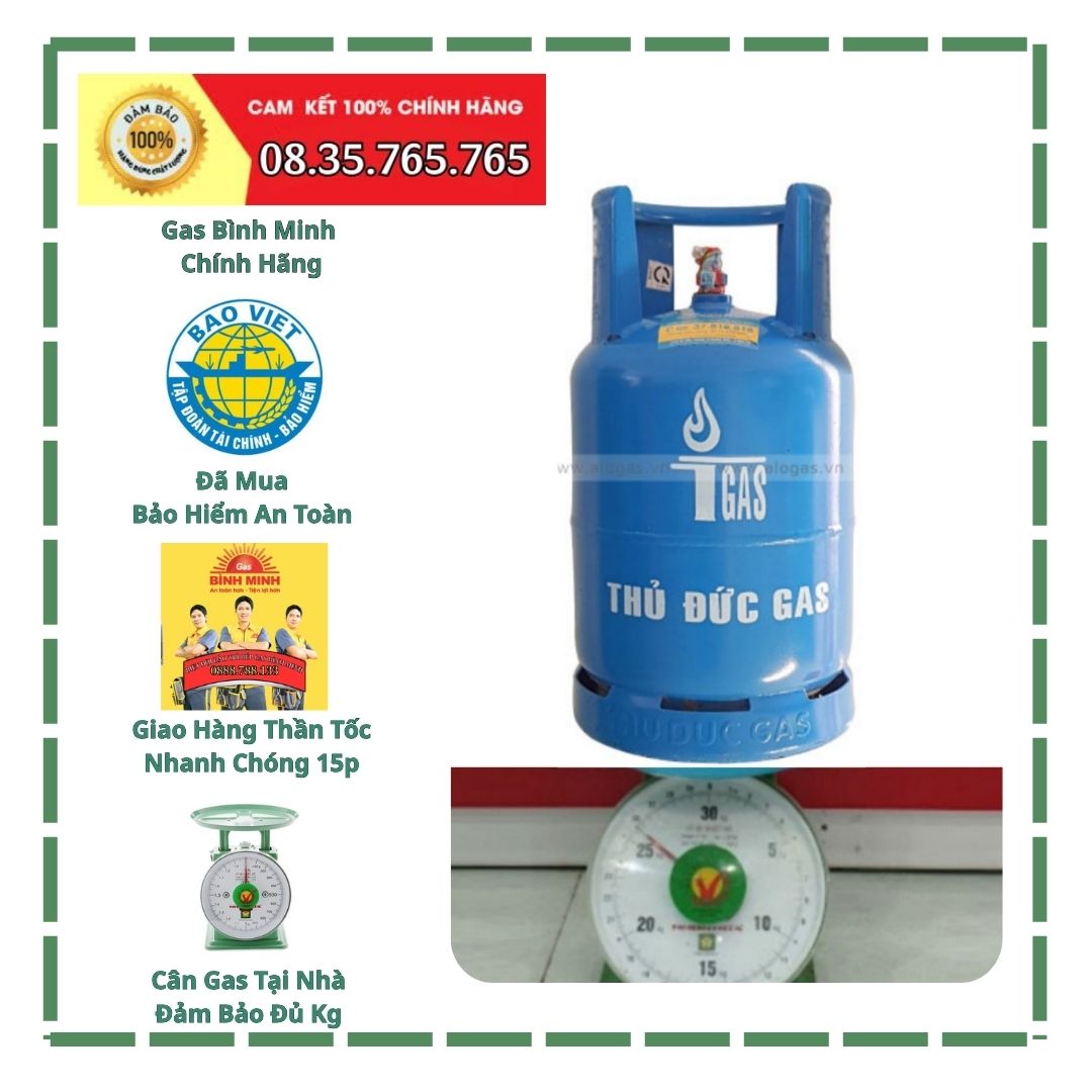  Tiết kiệm chi phí năng lượng so với điện.  Tiện lợi – nhanh chóng – dễ sử dụng.  Giữ hương vị món ăn, đặc biệt với các món Á truyền thống.  An toàn hơn khi được lắp đặt và bảo trì đúng cách.  Tuy nhiên, điều quan trọng nhất là người dùng cần chọn đơn vị giao gas tận nơi Thủ Đức uy tín để tránh gặp phải gas giả, gas kém chất lượng hoặc dịch vụ thiếu chuyên nghiệp.  ❖ Ưu điểm của dịch vụ gas an toàn cho gia đình tại Thủ Đức Ưu điểm	Nội dung	Lợi ích mang lại Gas chính hãng	Có tem niêm phong, kiểm định an toàn	An tâm sử dụng lâu dài Giao gas tận nơi	Chỉ cần gọi/Zalo, kỹ thuật viên sẽ đến sau 20–30 phút	Tiết kiệm thời gian, không cần ra ngoài Hỗ trợ kỹ thuật	Kiểm tra van, dây, lắp đặt miễn phí	Bảo vệ gia đình trước rủi ro rò rỉ khí gas Giá cả minh bạch	Niêm yết công khai, không hét giá	Kiểm soát chi tiêu hàng tháng hiệu quả   ❖ Các loại gas phổ biến tại Thủ Đức Loại gas	Trọng lượng	Phù hợp với Gas dân dụng	12kg	Hộ gia đình, chung cư, phòng trọ Gas mini	2 – 5kg	Sinh viên, người sống một mình Gas công nghiệp	45kg	Nhà hàng, quán ăn, bếp ăn tập thể   Tùy vào số lượng người trong gia đình và tần suất nấu nướng, bạn có thể chọn loại bình phù hợp để sử dụng gas tiết kiệm và tiện lợi hơn.  ❖ Những dấu hiệu nhận biết dịch vụ gas uy tín tại Thủ Đức Để chọn đúng đơn vị cung cấp gas chất lượng, bạn nên chú ý các tiêu chí sau:  Có website rõ ràng, hotline công khai.  Nhân viên kỹ thuật có đồng phục, tác phong chuyên nghiệp.  Bình gas có tem niêm phong của thương hiệu lớn như Petrolimex, Saigon Petro, VT Gas…  Có kiểm tra an toàn gas khi giao hàng.  Cung cấp hóa đơn hoặc phiếu giao nhận rõ ràng.  Một trong những thương hiệu hội tụ đủ các tiêu chí trên chính là GAS BÌNH MINH, đơn vị đã và đang phục vụ hàng ngàn khách hàng tại Thủ Đức mỗi tháng.  ❖ Mẹo sử dụng gas an toàn cho mọi gia đình Đóng van gas sau khi nấu ăn xong.  Không để bình gas gần bếp hoặc nơi có nhiệt độ cao.  Kiểm tra dây dẫn gas định kỳ, thay mỗi 12–18 tháng.  Không dùng dây dẫn quá dài hoặc để bị gập khúc.  Không dùng điện thoại hoặc lửa nếu phát hiện mùi gas.  Nếu cần kiểm tra hệ thống gas tại nhà, bạn nên liên hệ ngay đơn vị kỹ thuật như GAS BÌNH MINH để được hỗ trợ kịp thời.  ❖ Dịch vụ đi kèm khi đặt mua gas từ GAS BÌNH MINH Dịch vụ	Mô tả chi tiết	Miễn phí? Giao gas tận nơi	Có mặt trong 30 phút, phục vụ 24/24	✅ Kiểm tra rò rỉ gas	Sử dụng dung dịch chuyên dụng tại các điểm nối	✅ Thay van, dây dẫn	Khi mua gas, được thay mới miễn phí nếu hư hỏng	✅ Tư vấn bếp – gas	Tư vấn chọn bếp gas, bình gas phù hợp cho gia đình	✅   ❖ Giá bán gas tại Thủ Đức – Cập nhật mới nhất từ GAS BÌNH MINH Loại gas	Trọng lượng	Giá bán lẻ (VNĐ) Gas dân dụng Petrolimex	12kg	430.000 – 450.000 Gas VT Gas	12kg	410.000 – 440.000 Gas mini	2–5kg	30.000 – 100.000 Gas công nghiệp	45kg	1.550.000 – 1.700.000   Lưu ý: Giá có thể thay đổi theo thời điểm và biến động thị trường. Để có giá tốt nhất, vui lòng liên hệ trực tiếp GAS BÌNH MINH.  ❖ Tại sao GAS BÌNH MINH là lựa chọn tốt nhất khi tìm Gas Thủ Đức? ✅ Hơn 10 năm kinh nghiệm phân phối gas tại TP.HCM.  ✅ Đội ngũ giao hàng nhanh – chuyên nghiệp – lịch sự.  ✅ Bán gas chính hãng, có bảo hiểm trách nhiệm và kiểm định an toàn.  ✅ Hỗ trợ kỹ thuật tận nơi, không mất thêm phí.  ✅ Giao gas nhanh chỉ sau 30 phút tại các phường thuộc Thủ Đức: Linh Trung, Linh Tây, Hiệp Bình Chánh, Bình Chiểu…  THÔNG TIN LIÊN HỆ GAS BÌNH MINH Tư Vấn hỗ trợ trực tiếp để quý khách được hài lòng về giá cả, phục vụ 24/24 cả ngày lễ. Hotline: 0888.788.133 Email: gasdonga.com@gmail.com Website: https://congtygasbinhminh.info/