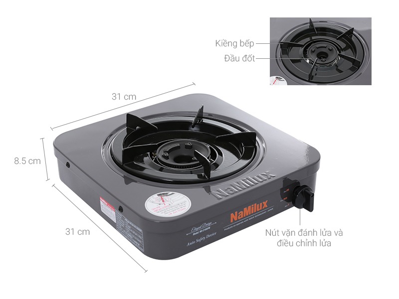 Các loại bếp gas đơn NaMilux